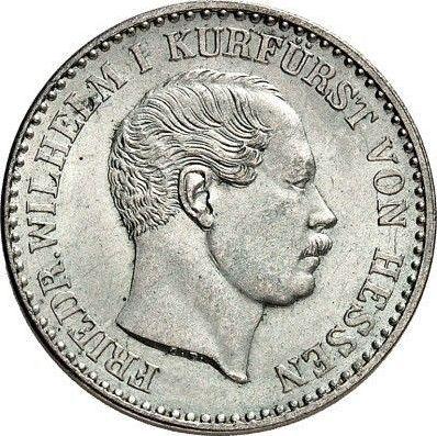 Аверс монеты - 2 1/2 серебряных гроша 1862 года C.P. - цена серебряной монеты - Гессен-Кассель, Фридрих Вильгельм I