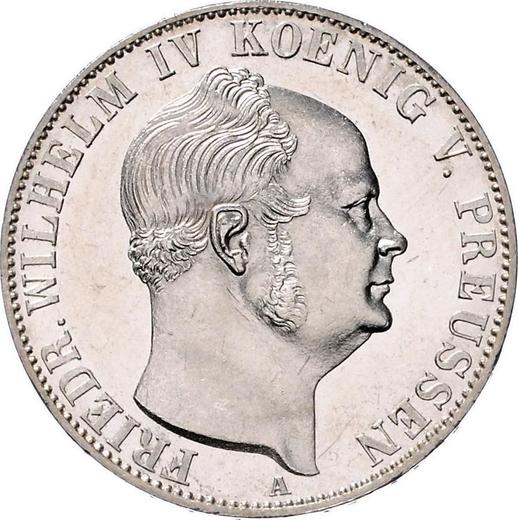 Аверс монеты - Талер 1855 года A - цена серебряной монеты - Пруссия, Фридрих Вильгельм IV