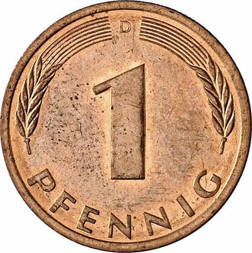 Аверс монеты - 1 пфенниг 1993 года D - цена  монеты - Германия, ФРГ