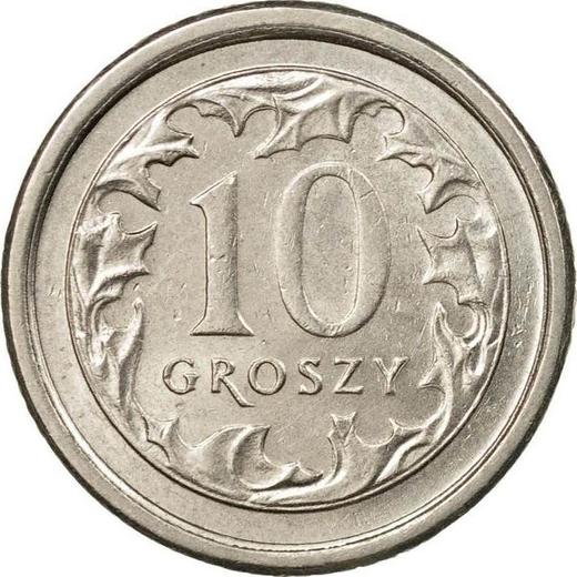 Реверс монеты - 10 грошей 1999 года MW - цена  монеты - Польша, III Республика после деноминации