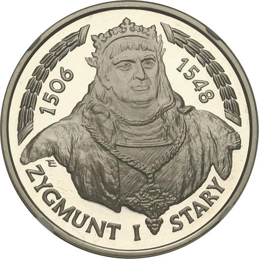 Reverse 200000 Zlotych 1994 MW ET "Sigismund I the Old" Bust portrait - Silver Coin Value - Poland, III Republic before denomination