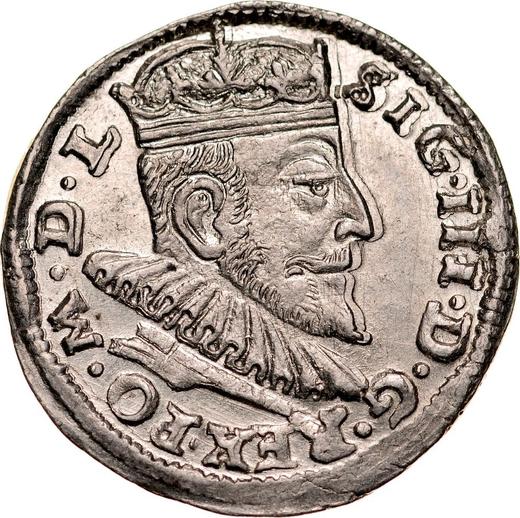 Anverso Trojak (3 groszy) 1592 "Lituania" - valor de la moneda de plata - Polonia, Segismundo III