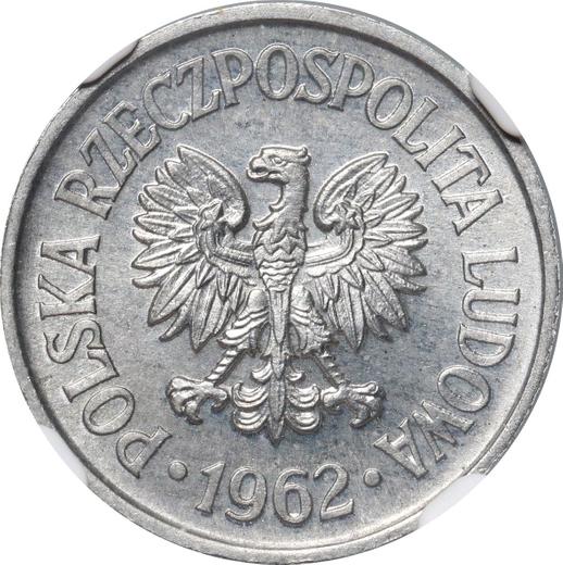 Anverso 10 groszy 1962 - valor de la moneda  - Polonia, República Popular