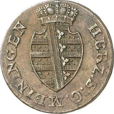 Аверс монеты - 1/2 крейцера 1814 года - цена  монеты - Саксен-Мейнинген, Бернгард II