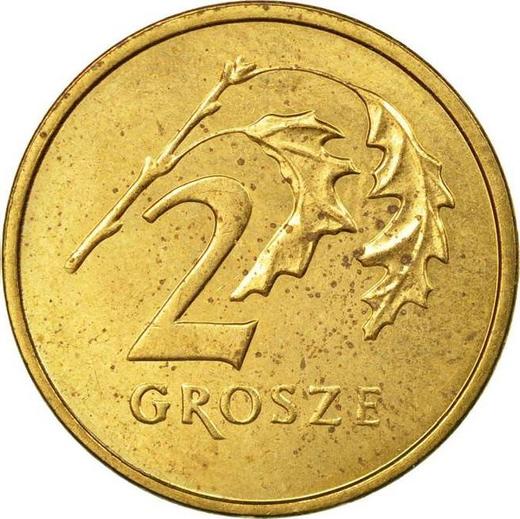 Reverso 2 groszy 2004 MW - valor de la moneda  - Polonia, República moderna