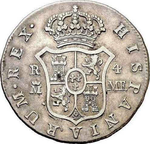 Reverso 4 reales 1797 M MF - valor de la moneda de plata - España, Carlos IV