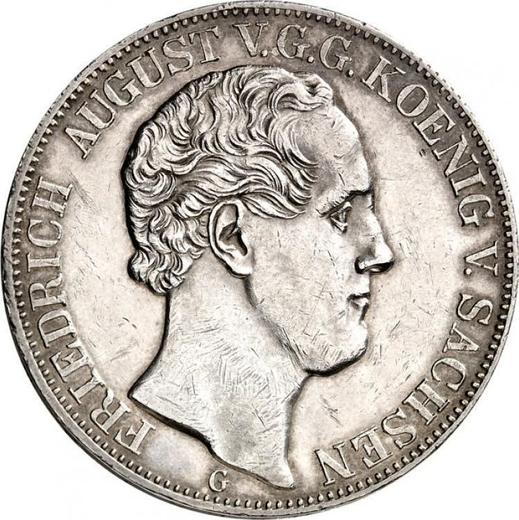 Avers Doppeltaler 1840 G - Silbermünze Wert - Sachsen-Albertinische, Friedrich August II