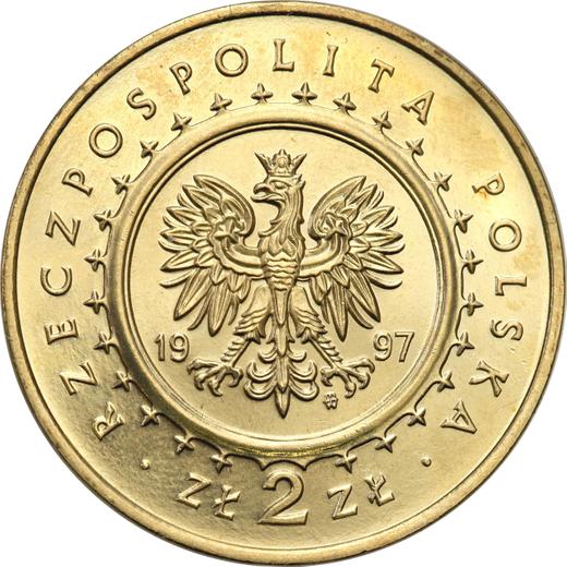 Аверс монеты - 2 злотых 1997 года MW NR "Замок Пескова-Скала" - цена  монеты - Польша, III Республика после деноминации