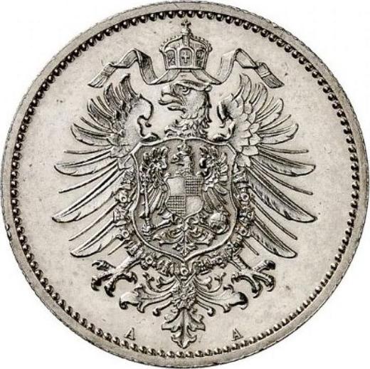 Rewers monety - 1 marka 1886 A "Typ 1873-1887" - cena srebrnej monety - Niemcy, Cesarstwo Niemieckie