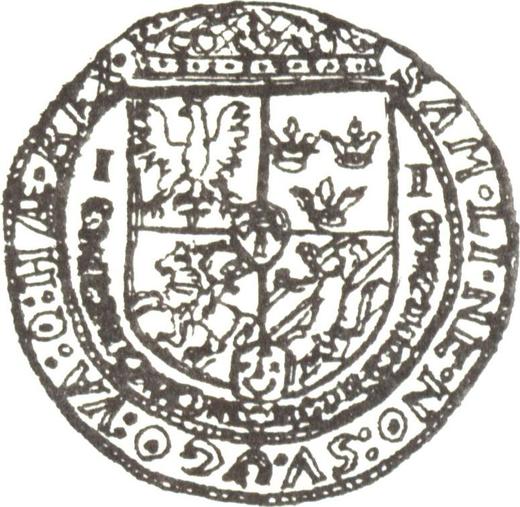 Реверс монеты - Полталера без года (1587-1632) II "Тип 1587-1630" - цена серебряной монеты - Польша, Сигизмунд III Ваза