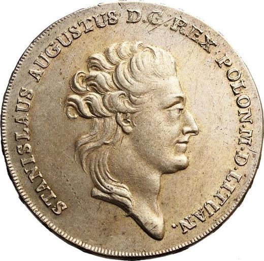 Аверс монеты - Талер 1785 года EB - цена серебряной монеты - Польша, Станислав II Август