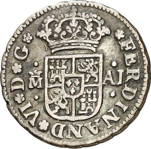 Awers monety - 1/2 reala 1746 M AJ - cena srebrnej monety - Hiszpania, Ferdynand VI