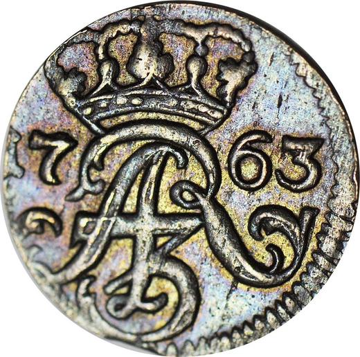 Аверс монеты - Шеляг 1763 года FLS "Эльблонгский" - цена  монеты - Польша, Август III