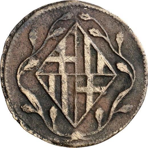 Anverso 4 cuartos 1812 "Fundición" Inscripción "QUABTOS" - valor de la moneda  - España, José I Bonaparte