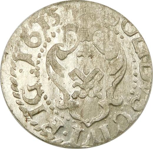 Реверс монеты - Шеляг 1615 года "Рига" - цена серебряной монеты - Польша, Сигизмунд III Ваза
