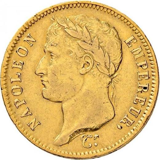Awers monety - 40 franków 1808 U "Typ 1807-1808" Turyn - Francja, Napoleon I
