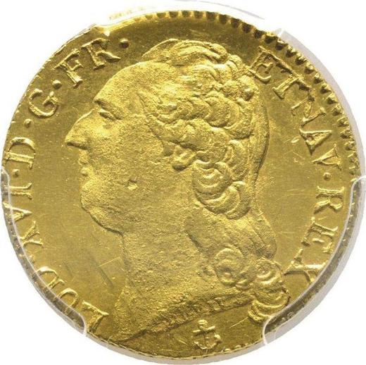 Anverso Louis d'Or 1791 H La Rochelle - valor de la moneda de oro - Francia, Luis XVI