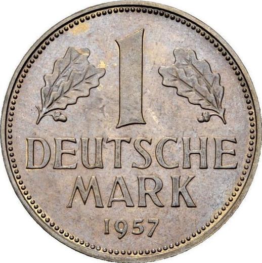 Obverse 1 Mark 1957 J -  Coin Value - Germany, FRG