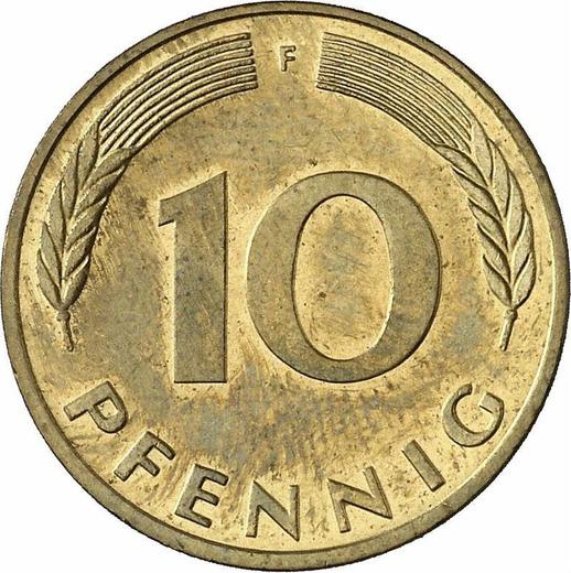 Аверс монеты - 10 пфеннигов 1992 года F - цена  монеты - Германия, ФРГ