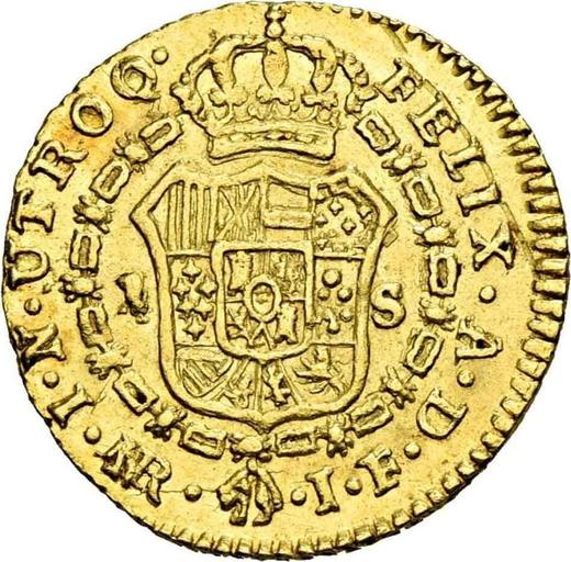 Reverso 1 escudo 1812 NR JF - valor de la moneda de oro - Colombia, Fernando VII