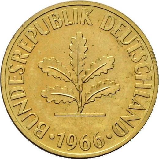 Rewers monety - 10 fenigów 1966 D - cena  monety - Niemcy, RFN