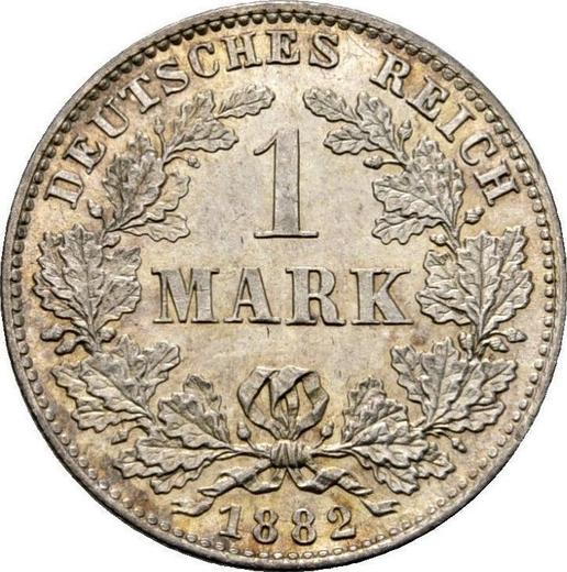 Аверс монеты - 1 марка 1882 года J "Тип 1873-1887" - цена серебряной монеты - Германия, Германская Империя