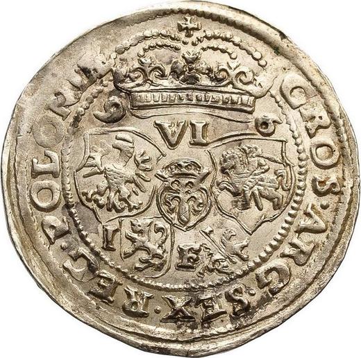 Reverso Szostak (6 groszy) 1596 IF "Tipo 1595-1596" - valor de la moneda de plata - Polonia, Segismundo III