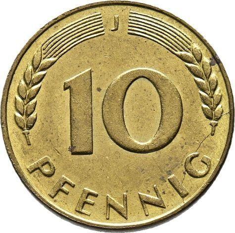 Obverse 10 Pfennig 1949 J "Bank deutscher Länder" - Germany, FRG