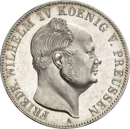 Аверс монеты - Талер 1853 года A - цена серебряной монеты - Пруссия, Фридрих Вильгельм IV