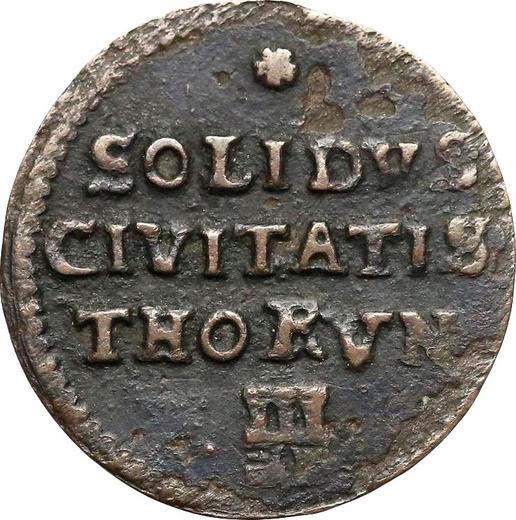 Reverso Szeląg 1671 "Toruń" - valor de la moneda de plata - Polonia, Miguel Korybut