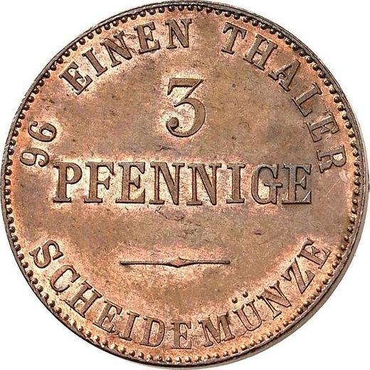 Reverso 3 Pfennige 1840 - valor de la moneda  - Anhalt-Dessau, Leopoldo Federico