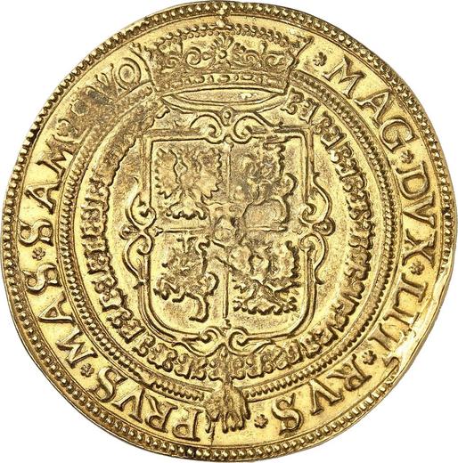 Реверс монеты - 10 дукатов (Португал) без года (1587-1632) "Широкий портрет" - цена золотой монеты - Польша, Сигизмунд III Ваза
