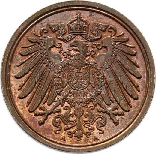 Reverso 1 Pfennig 1893 A "Tipo 1890-1916" - valor de la moneda  - Alemania, Imperio alemán