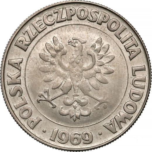 Аверс монеты - Пробные 10 злотых 1969 года MW "30 лет Польской Народной Республики" Медно-никель - цена  монеты - Польша, Народная Республика