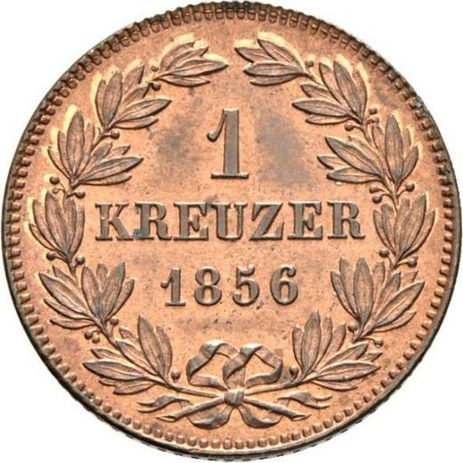 Reverse Kreuzer 1856 -  Coin Value - Baden, Frederick I