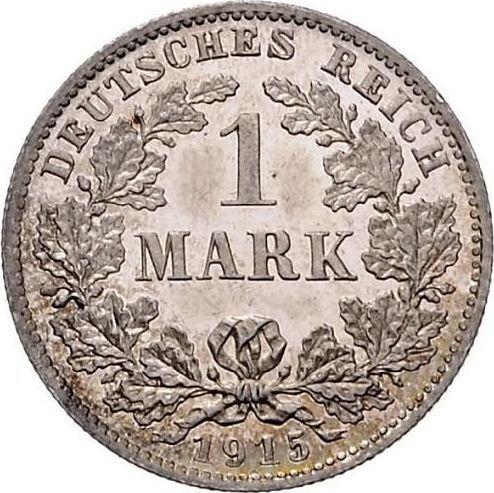 Аверс монеты - 1 марка 1915 года D "Тип 1891-1916" - цена серебряной монеты - Германия, Германская Империя