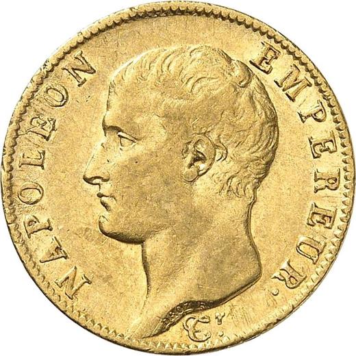 Obverse 20 Francs AN 14 (1805-1806) U Turin - France, Napoleon I