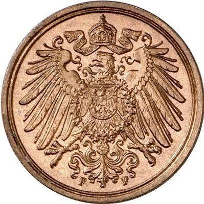 Reverso 1 Pfennig 1903 F "Tipo 1890-1916" - valor de la moneda  - Alemania, Imperio alemán