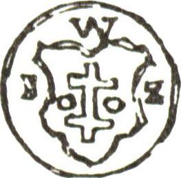 Rewers monety - Denar 1612 W "Typ 1588-1612" - cena srebrnej monety - Polska, Zygmunt III
