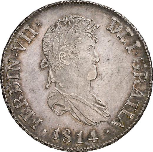 Аверс монеты - 4 реала 1814 года C SF "Тип 1812-1833" - цена серебряной монеты - Испания, Фердинанд VII