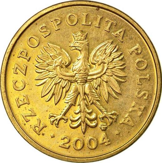 Anverso 2 groszy 2004 MW - valor de la moneda  - Polonia, República moderna