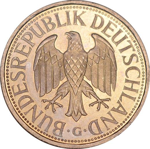 Реверс монеты - 1 марка 1995 года G - цена  монеты - Германия, ФРГ