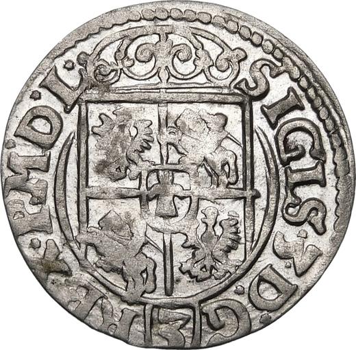 Реверс монеты - Полторак 1619 года "Быдгощский монетный двор" - цена серебряной монеты - Польша, Сигизмунд III Ваза