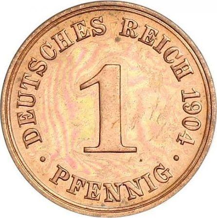 Anverso 1 Pfennig 1904 A "Tipo 1890-1916" - valor de la moneda  - Alemania, Imperio alemán