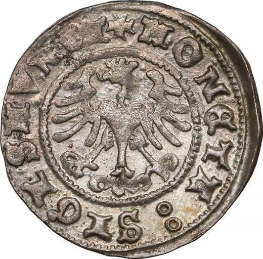 Реверс монеты - Полугрош (1/2 гроша) 1509 года - цена серебряной монеты - Польша, Сигизмунд I Старый