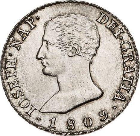 Avers 4 Reales 1809 M AI - Silbermünze Wert - Spanien, Joseph Bonaparte