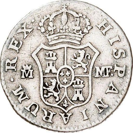 Reverse 1/2 Real 1789 M MF - Silver Coin Value - Spain, Charles IV