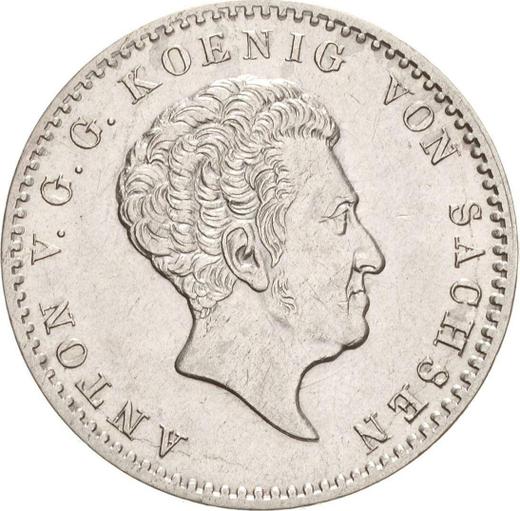 Аверс монеты - 1/3 талера 1830 года S - цена серебряной монеты - Саксония-Альбертина, Антон