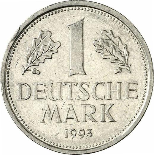 Obverse 1 Mark 1993 D -  Coin Value - Germany, FRG