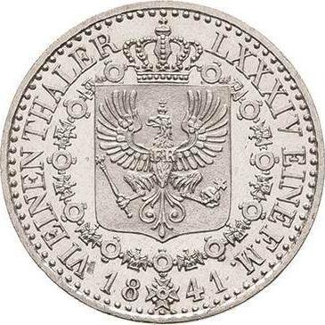 Reverso 1/6 tálero 1841 D - valor de la moneda de plata - Prusia, Federico Guillermo IV